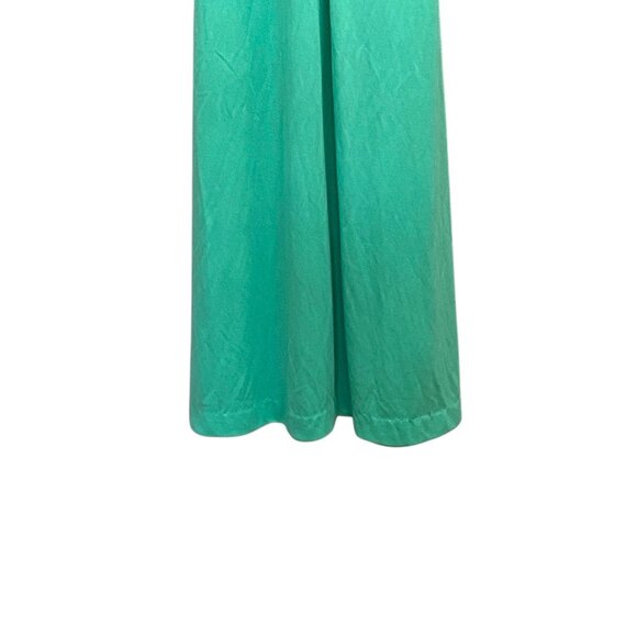 Vintage 70’s Tie Waist Maxi Dress Green Size 11 NWT Deadstock Boho Summer Retro - Picture 6 of 11